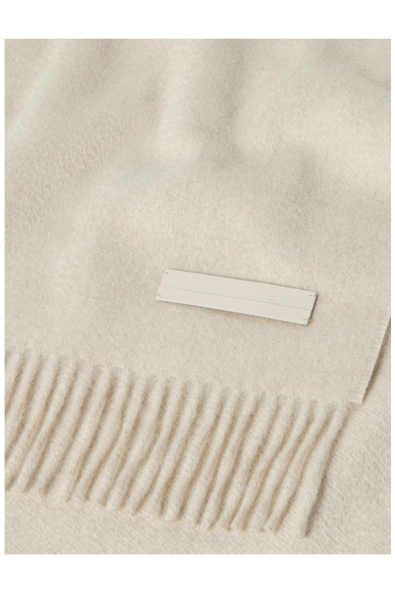 Cashmere Scarf, Alternate, color, CREAM WHITE