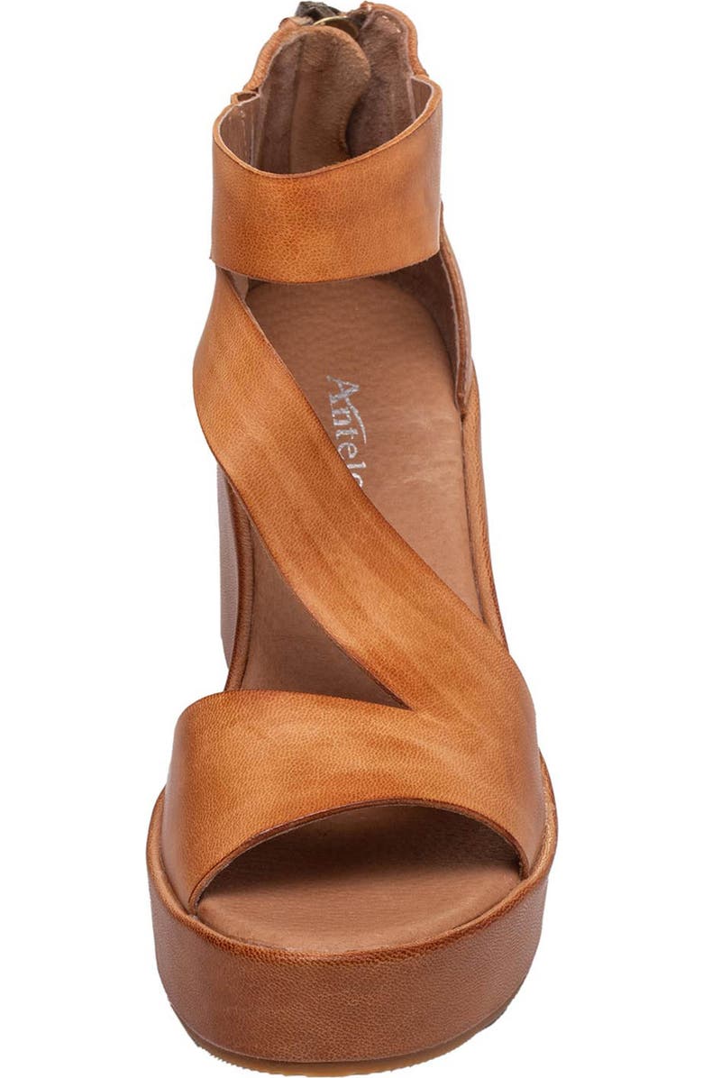 ANTELOPE Barclay Platform Wedge Leather Sandal, Alternate, color,
