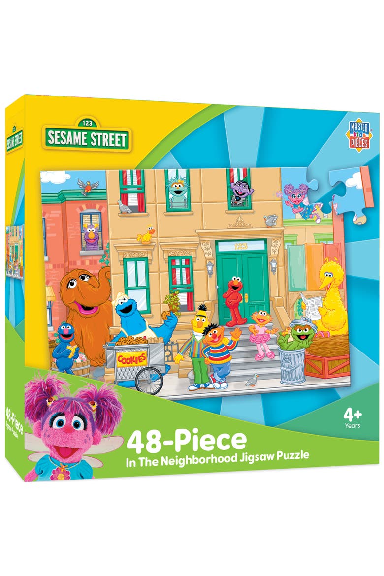 Sesame Street Neighborhood 48pc Puzzle, Main, color, Multicolor
