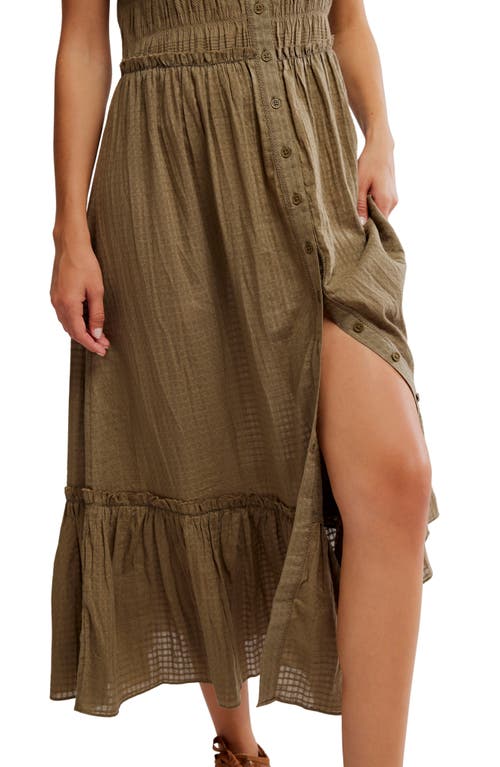 Free People Desert Dazed Sleeveless Cotton Midi Dress In Caiman