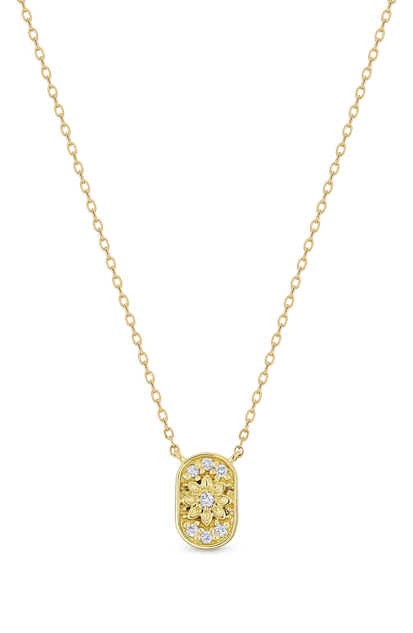 Getty 18k Gold Diamond Pendant Necklace