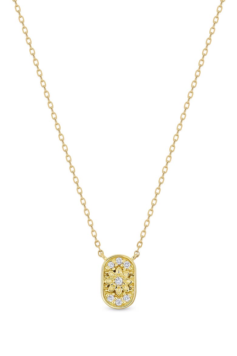 Getty 18k Gold Diamond Pendant Necklace, Main, color, 18KY