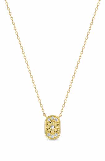 Getty 18k Gold Diamond Pendant Necklace