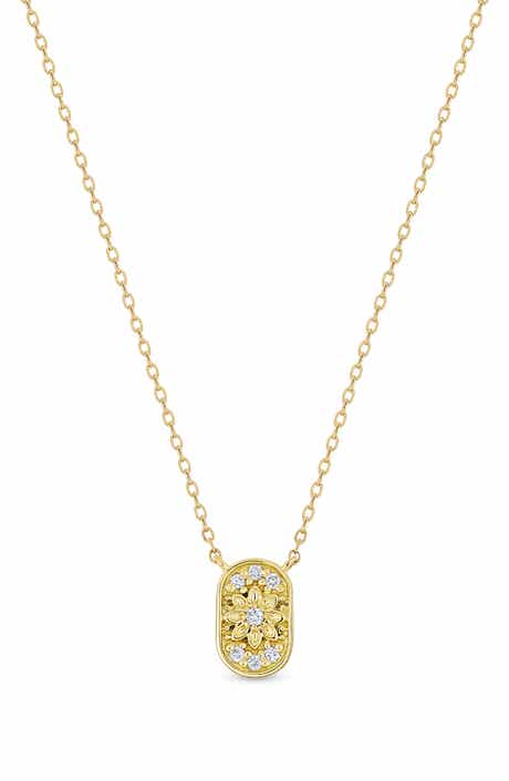 Getty 18k Gold Diamond Pendant Necklace