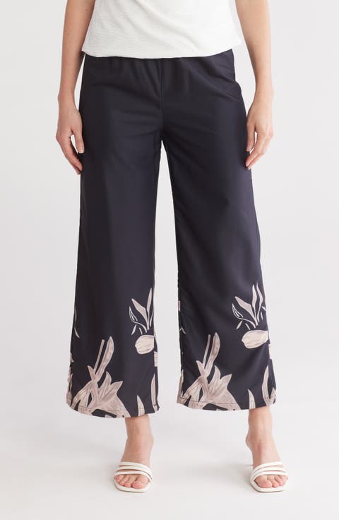 Floral Pull-On Pants