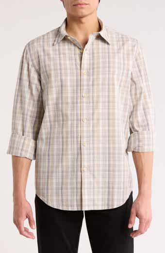 James Campbell Franc Plaid Cotton Button Up Shirt