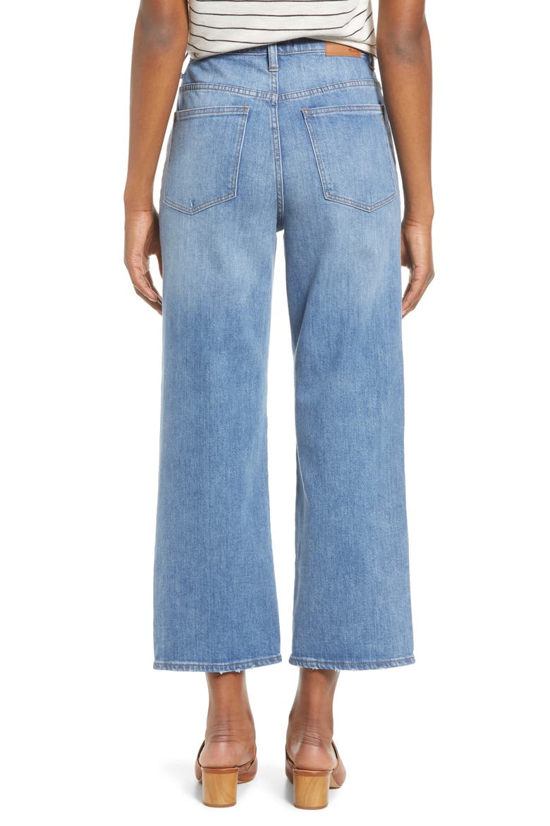 Slim Wide Leg Jeans, Alternate, color, GARRETT WASH