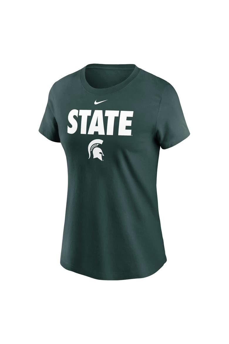Women's Nike Green Michigan State Spartans Local Ultimate Chant T-Shirt, Alternate, color, Green