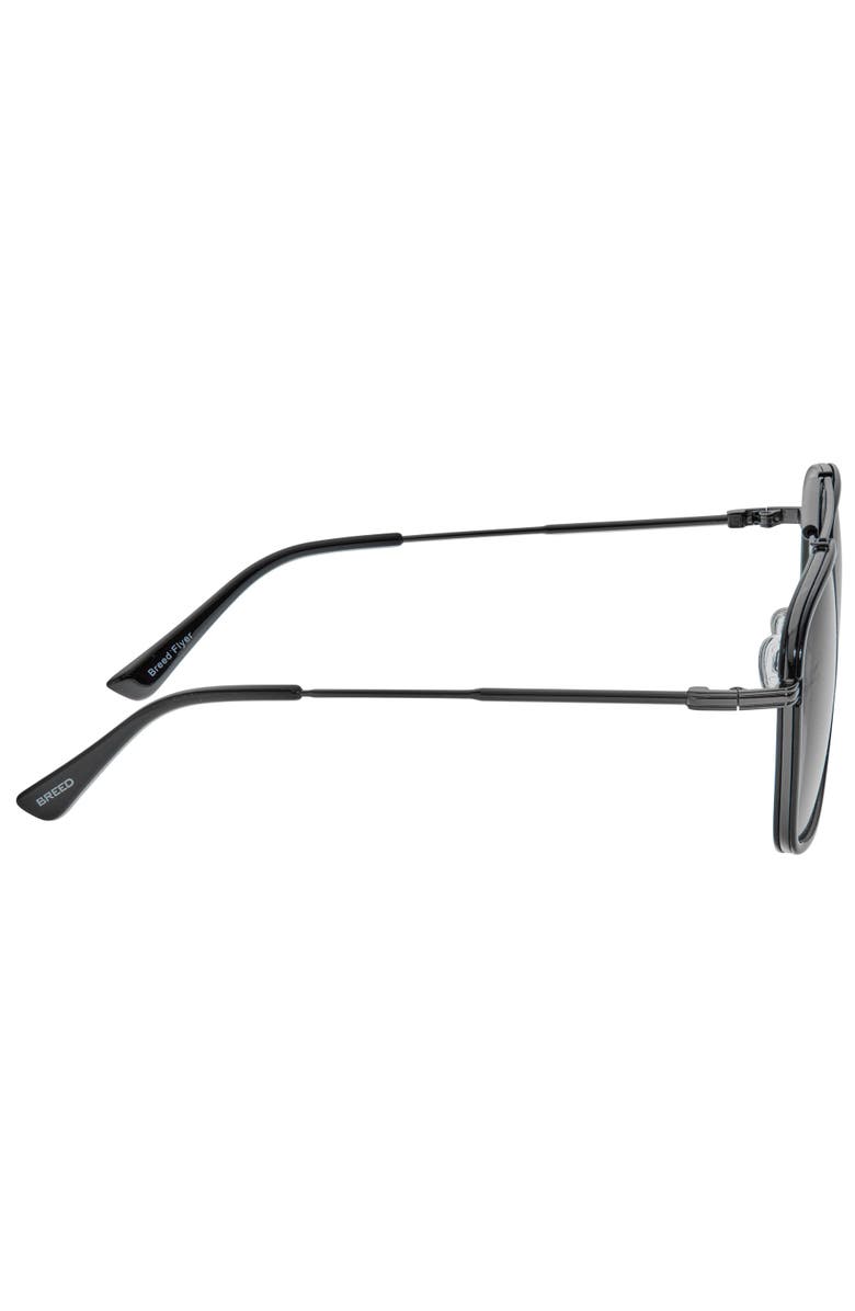 BREED Flyer Polarized Sunglasses, Alternate, color, Black/Black