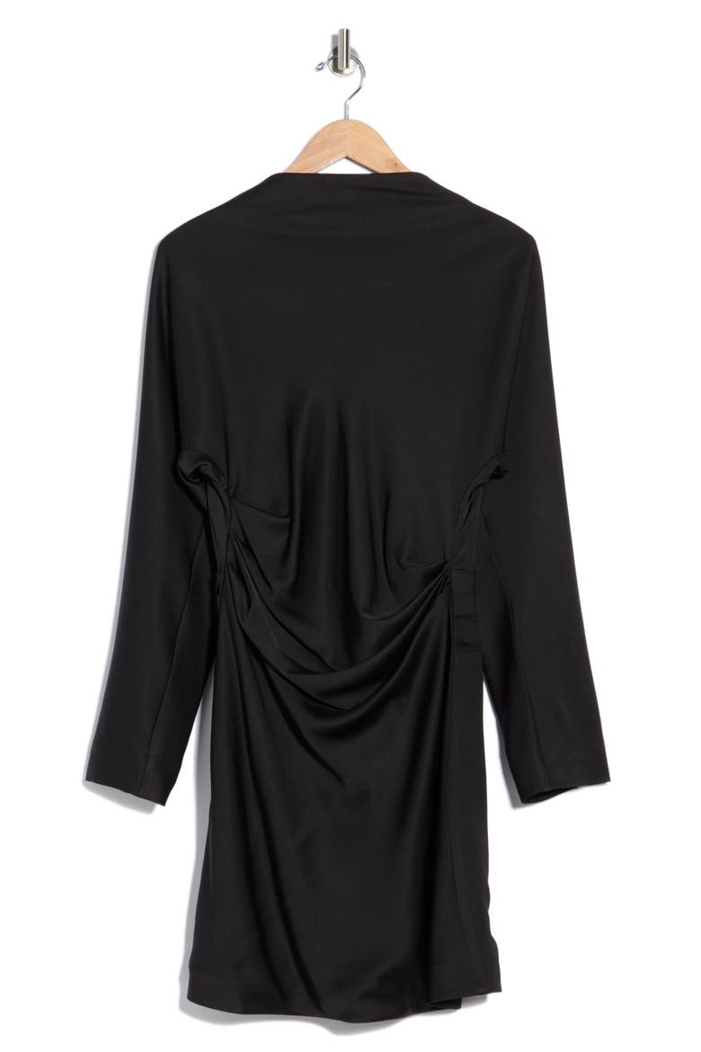 Harpor Long Sleeve Minidress, Main, color, BLACK