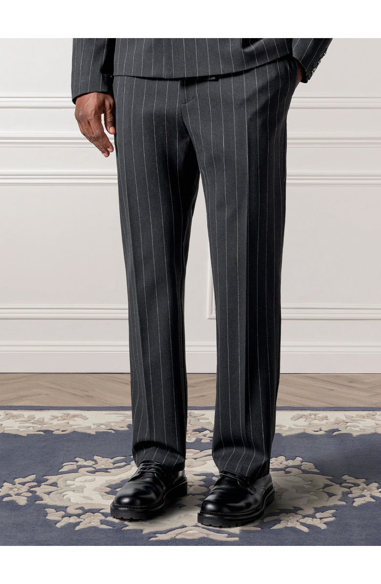 Manière De Voir Joseph Regular Fit Pinstripe Tailored Trousers, Alternate, color, Grey