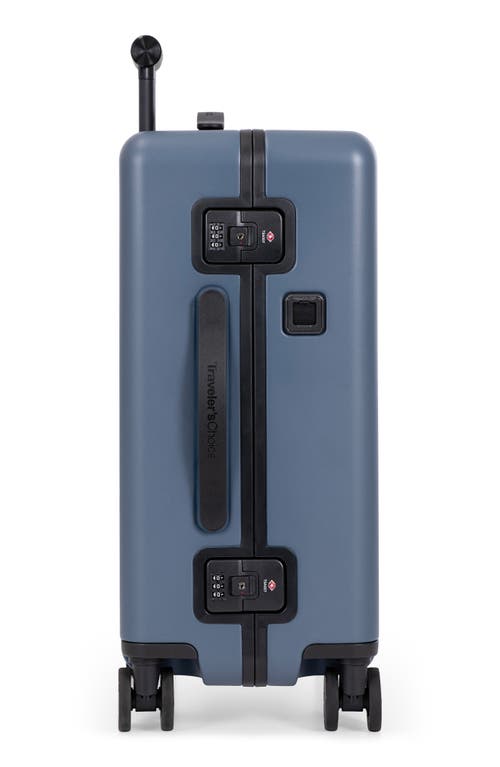 Traveler's Choice Travelers Choice Castle Valley 21-inch Carry-on Luggage In Blue