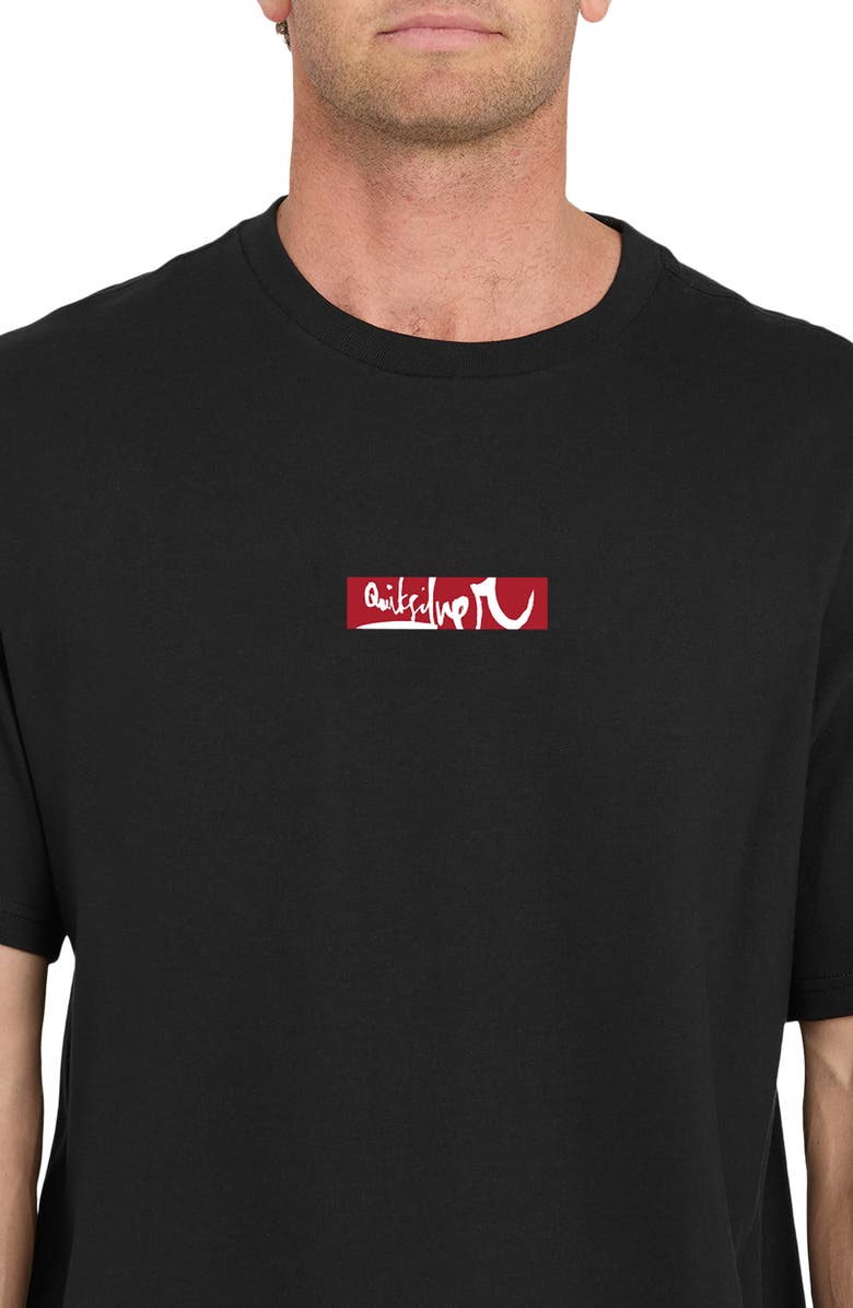 Quiksilver Young Guns Impaired Surf Oversize Cotton Graphic T-Shirt, Alternate, color, Black