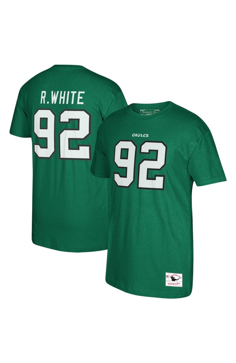 Mitchell & Ness Men's Mitchell & Ness Philadelphia Eagles Reggie White Kelly Green Retired Player Name & Number T-Shirt, Alternate, color,