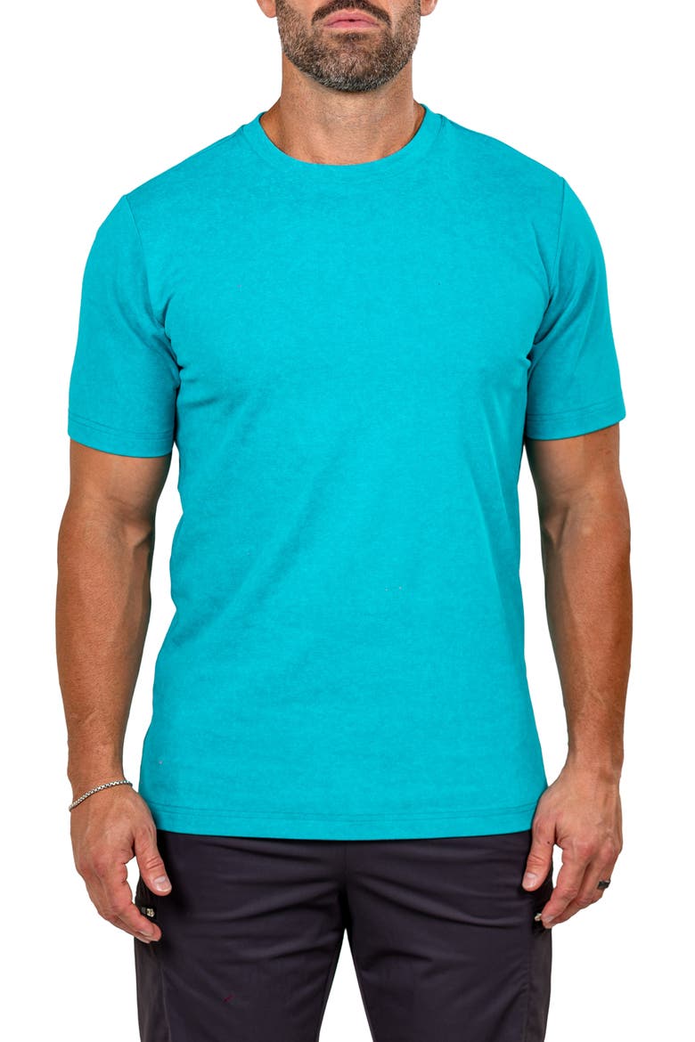 Marthyr Cotton Blend T-Shirt, Main, color, GREEN