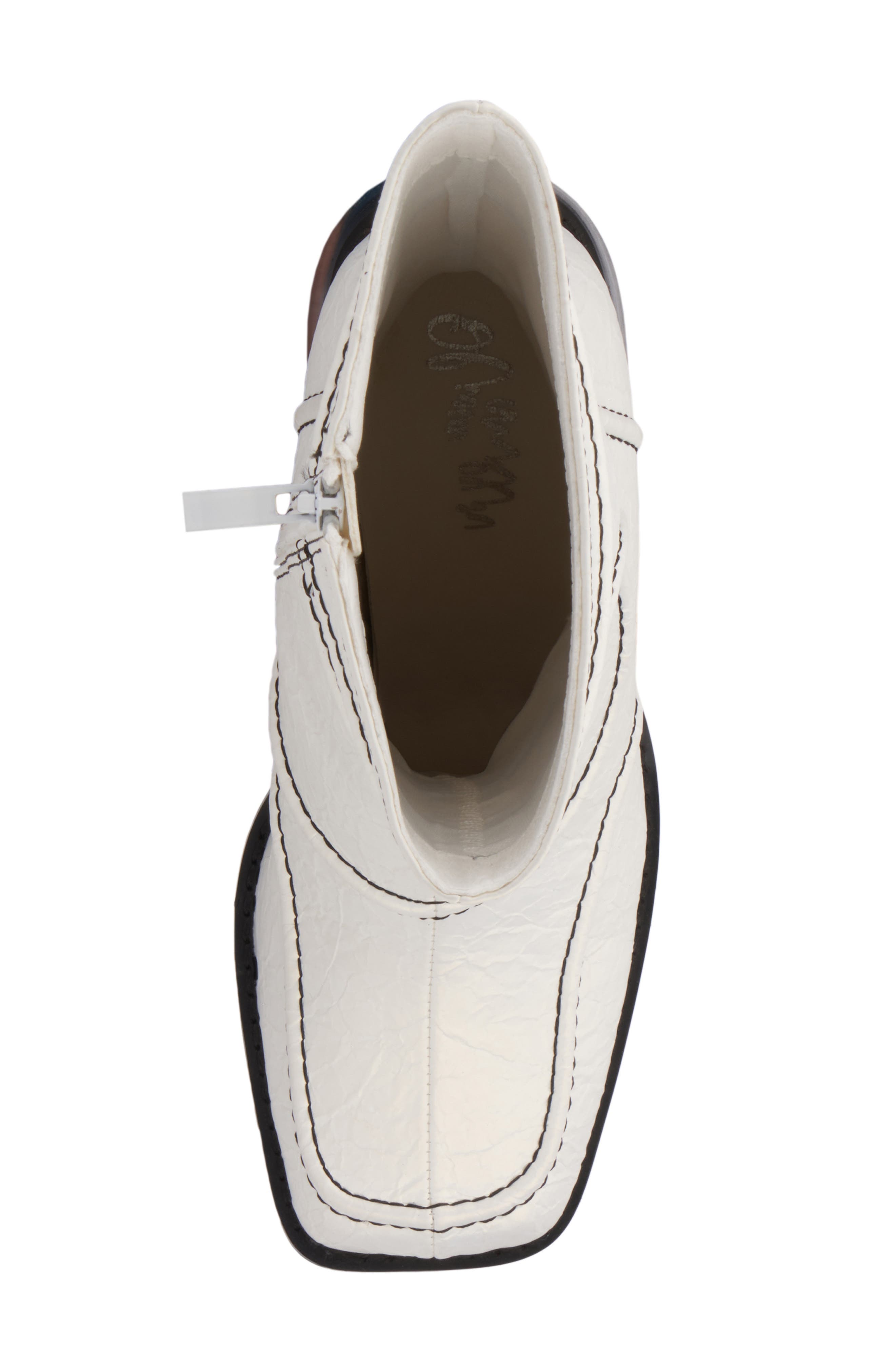 OLIVIA MILLER Pisces Stitched Boot, Alternate, color, White