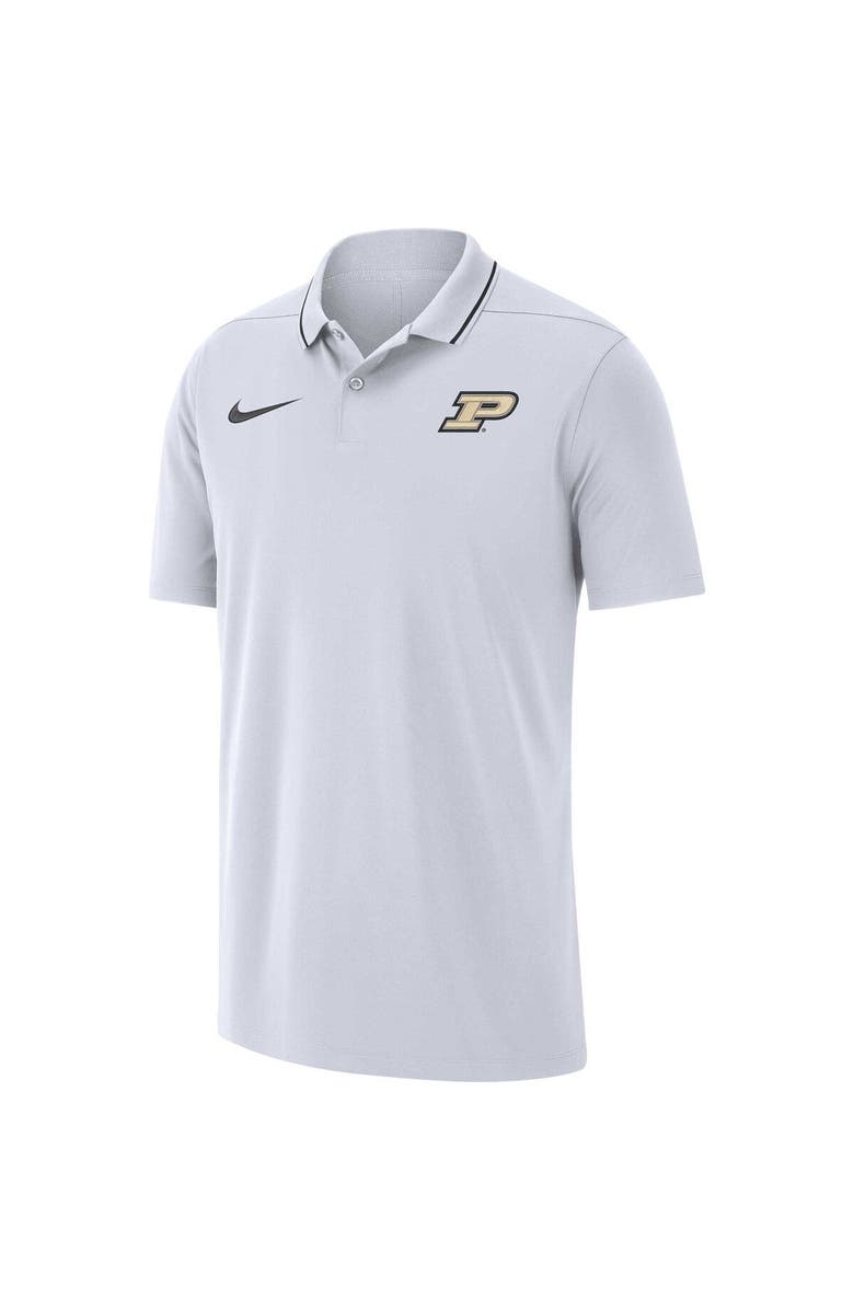 Nike Men's Nike White Purdue Boilermakers 2023 Coaches Performance Polo, Alternate, color, 