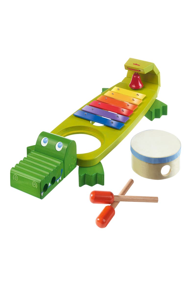 Symphony Croc Xylophone Set, Main, color, GREEN/ BLUE/ PURPLE/YELLOW/RED