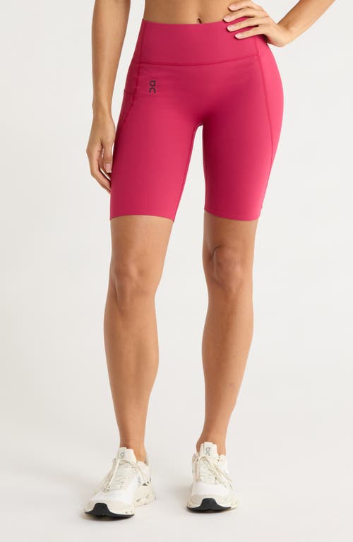 On Studio High Waist Bike Shorts In Pink