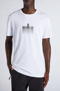 Moncler Logo Patch Cotton Graphic T-Shirt