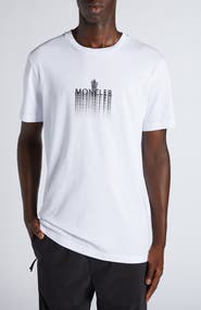 Moncler Logo Patch Cotton Graphic T-Shirt
