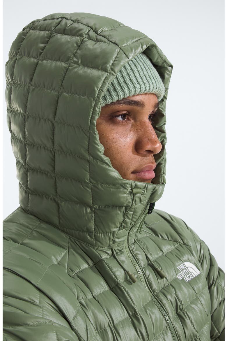 Thermoball Quilted Hooded Jacket, Alternate, color, BARK MIST