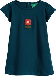 Little Green Radicals Kids' Floral Organic Cotton T-Shirt Dress