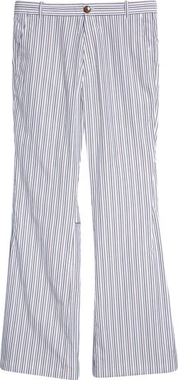 KIKO KOSTADINOV Ria Stripe Ventilation Cotton Pants | Nordstrom