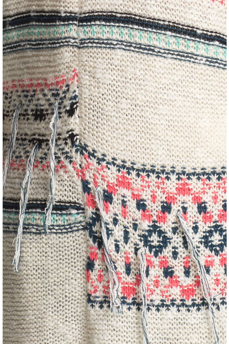 'Blanket' Cardigan, Alternate, color, WANDERMIX CREAM- BONE
