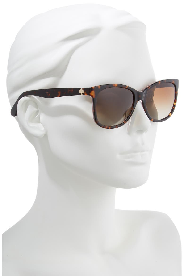 danalyn 54mm polarized sunglasses, Alternate, color, DARK HAVANA POLARIZED