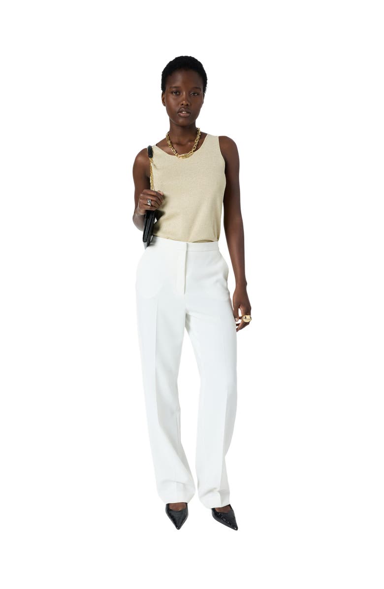 GERARD DAREL Aelia Microfiber Pants, Alternate, color, Ecru