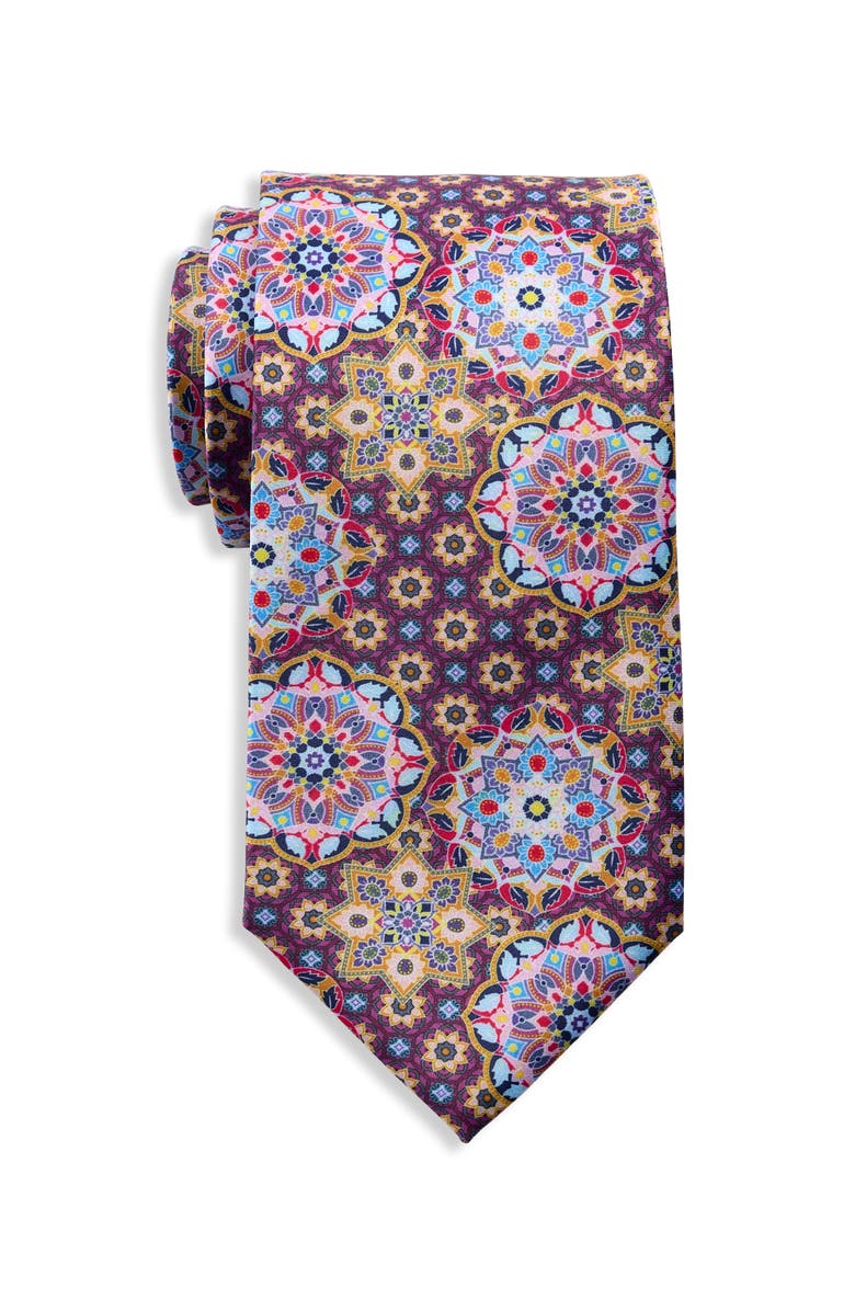 Synrgy by DXL Digital Medallion Tie, Main, color, Purple