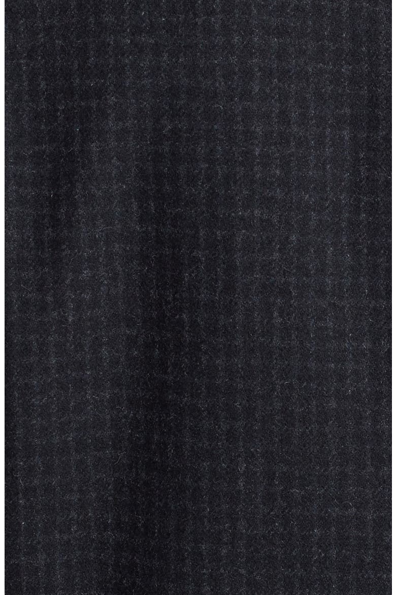 'Emma' Menswear Coat, Alternate, color, CHARCOAL/ BLACK
