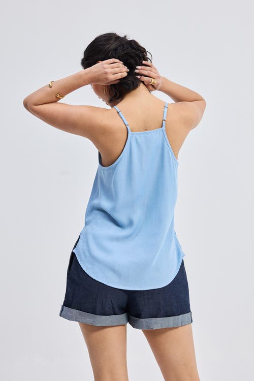 Reistor Endless Sunday Top In Denim In Ocean Blue
