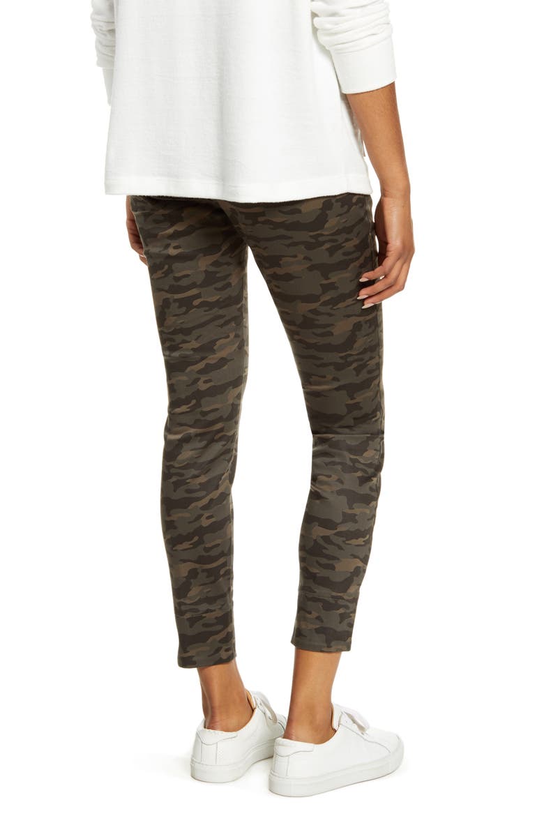 Camo Sateen Leggings, Alternate, color, ARMY