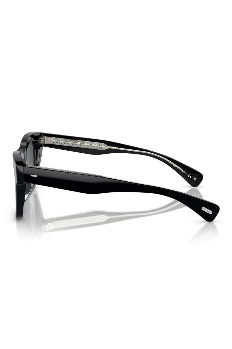 Ms. Oliver 51mm Polarized Square Sunglasses, Alternate, color, BLACK POLARIZED
