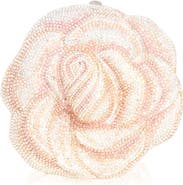 JUDITH LEIBER COUTURE Rose Crystal Embellished Clutch
