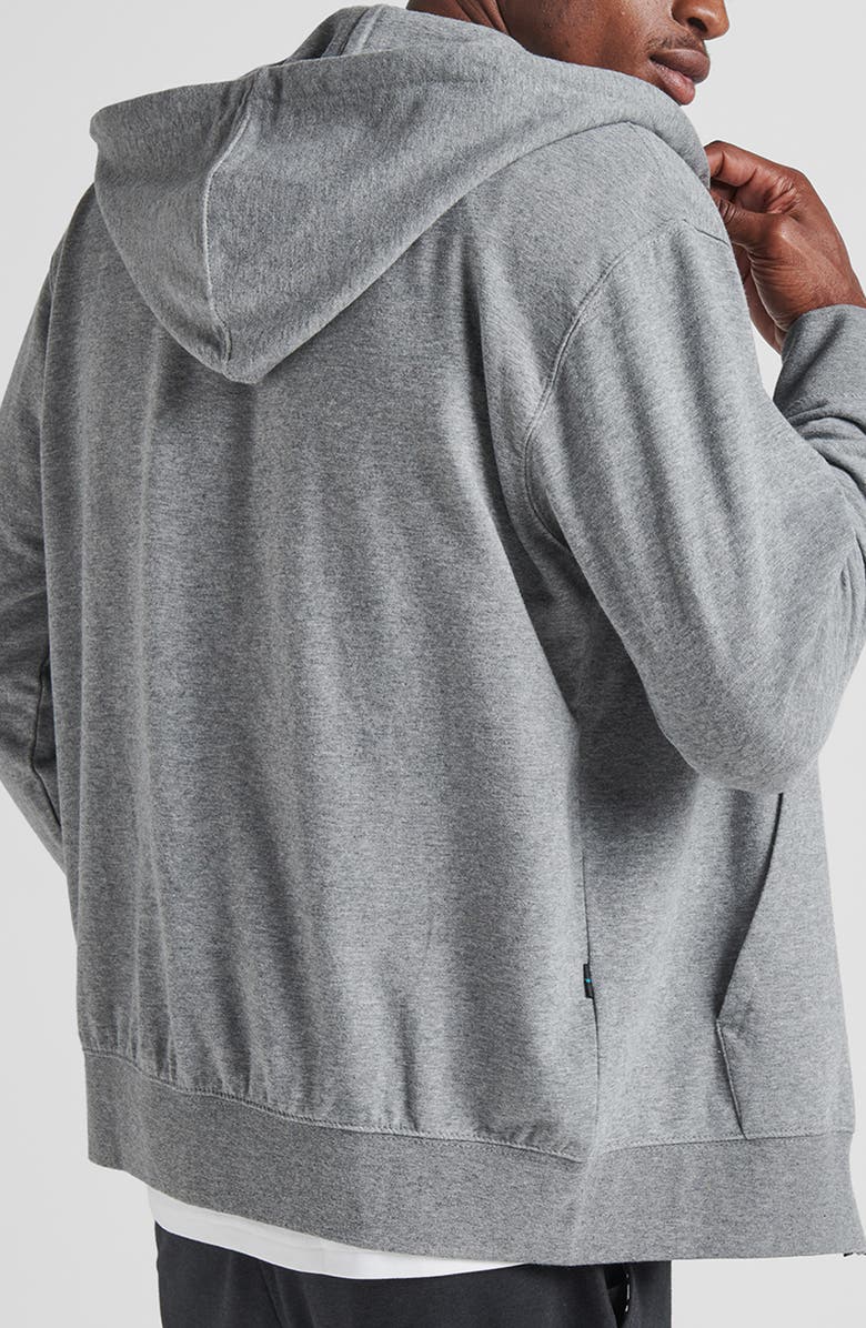 Stance Shelter Zip-Up Hoodie, Alternate, color, Grey Heather