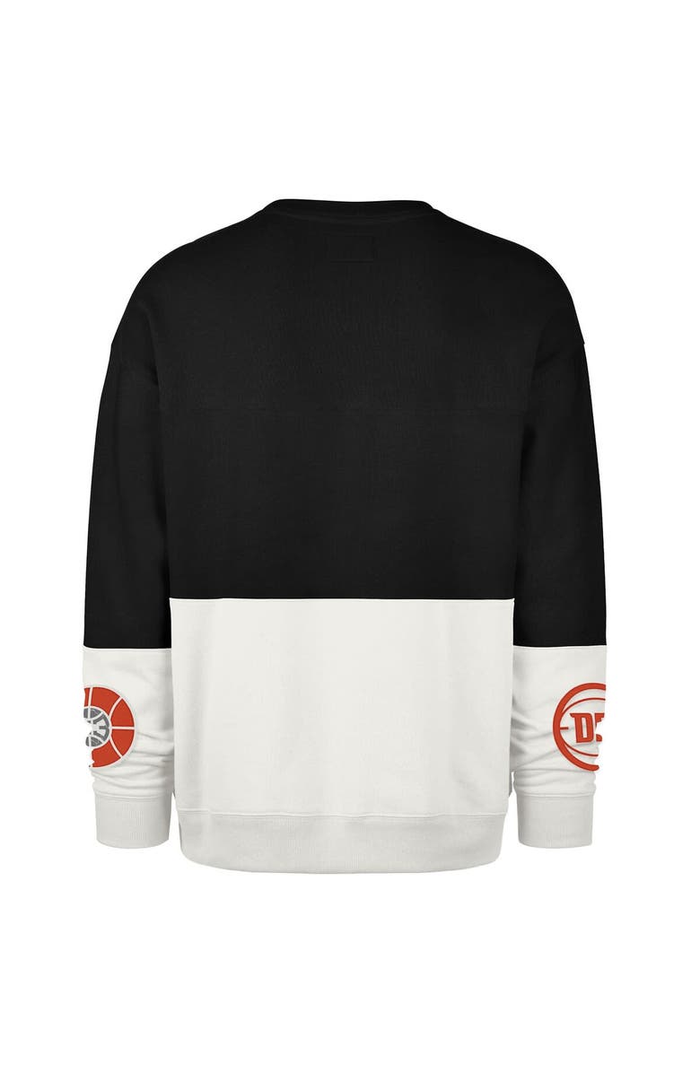 '47 Unisex '47 Black Detroit Pistons 2024/25 City Edition On Five Maximalist Pullover Sweatshirt, Alternate, color, 