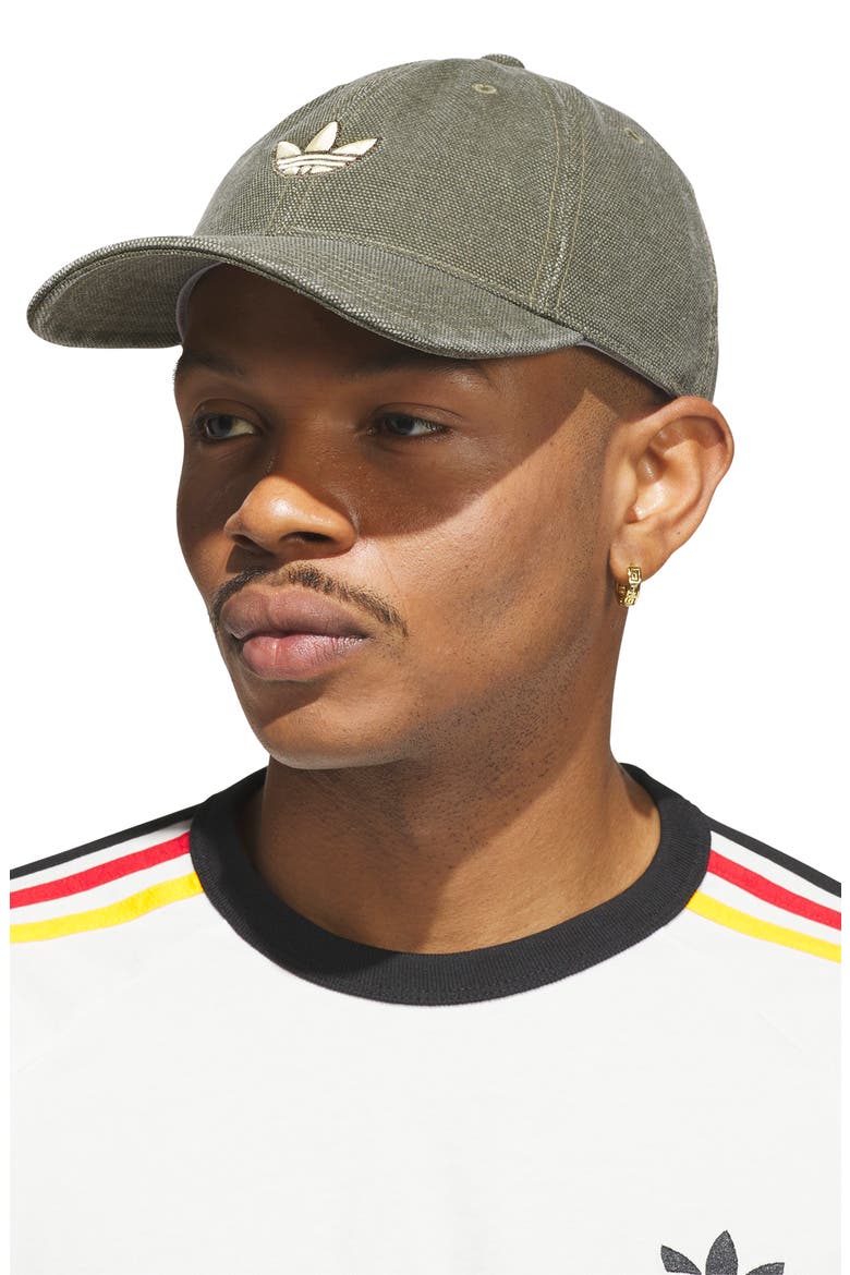 Italian Dye Baseball Cap, Alternate, color, OLIVE STRATA GREEN/ YELLOW