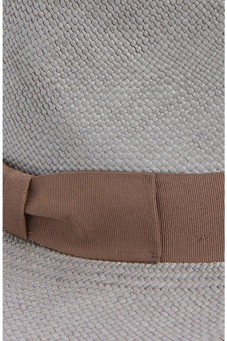 Maison Straw Fedora, Alternate, color, GREY