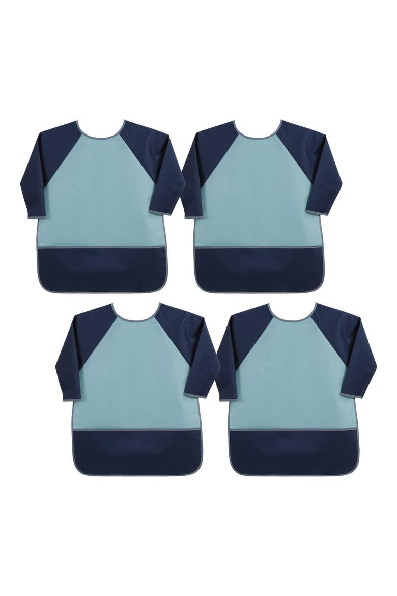 Preschool Long Sleeve Art Apron - Set of 4, Main, color, Blue