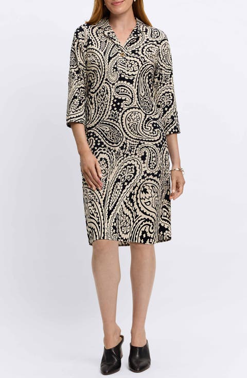 Sloane Paisley Shirtdress