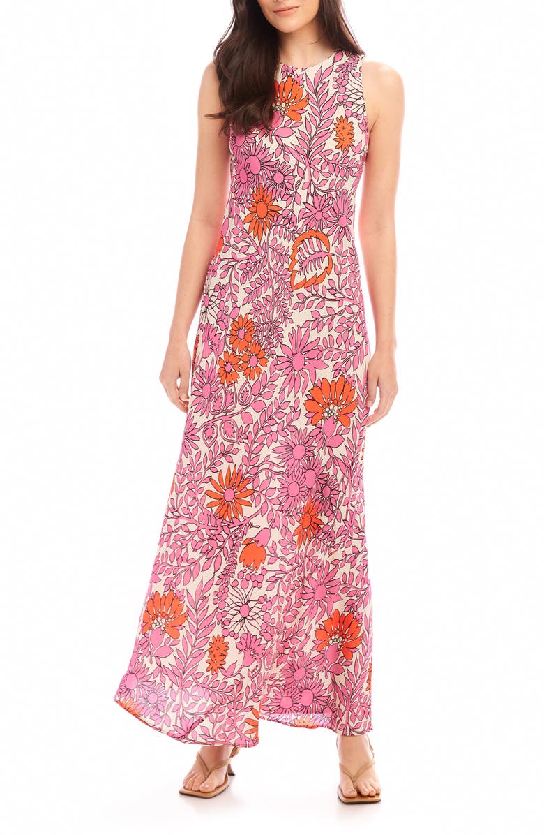 FIFTEEN TWENTY Dani Floral Sleeveless Maxi Dress, Main, color, 