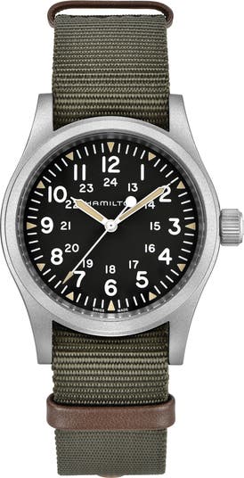 Khaki Field Mechanical NATO Strap Watch, 38mm