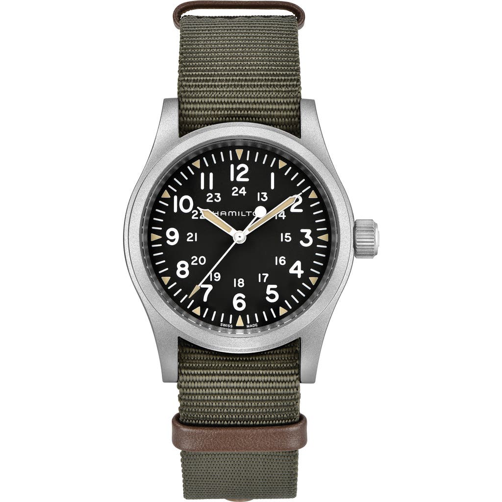 Hamilton Khaki Field Mechanical Nato Strap Watch, 38mm