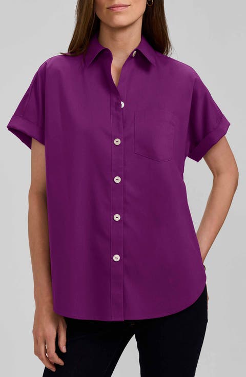 Abigail Short Sleeve Button-Up Shirt