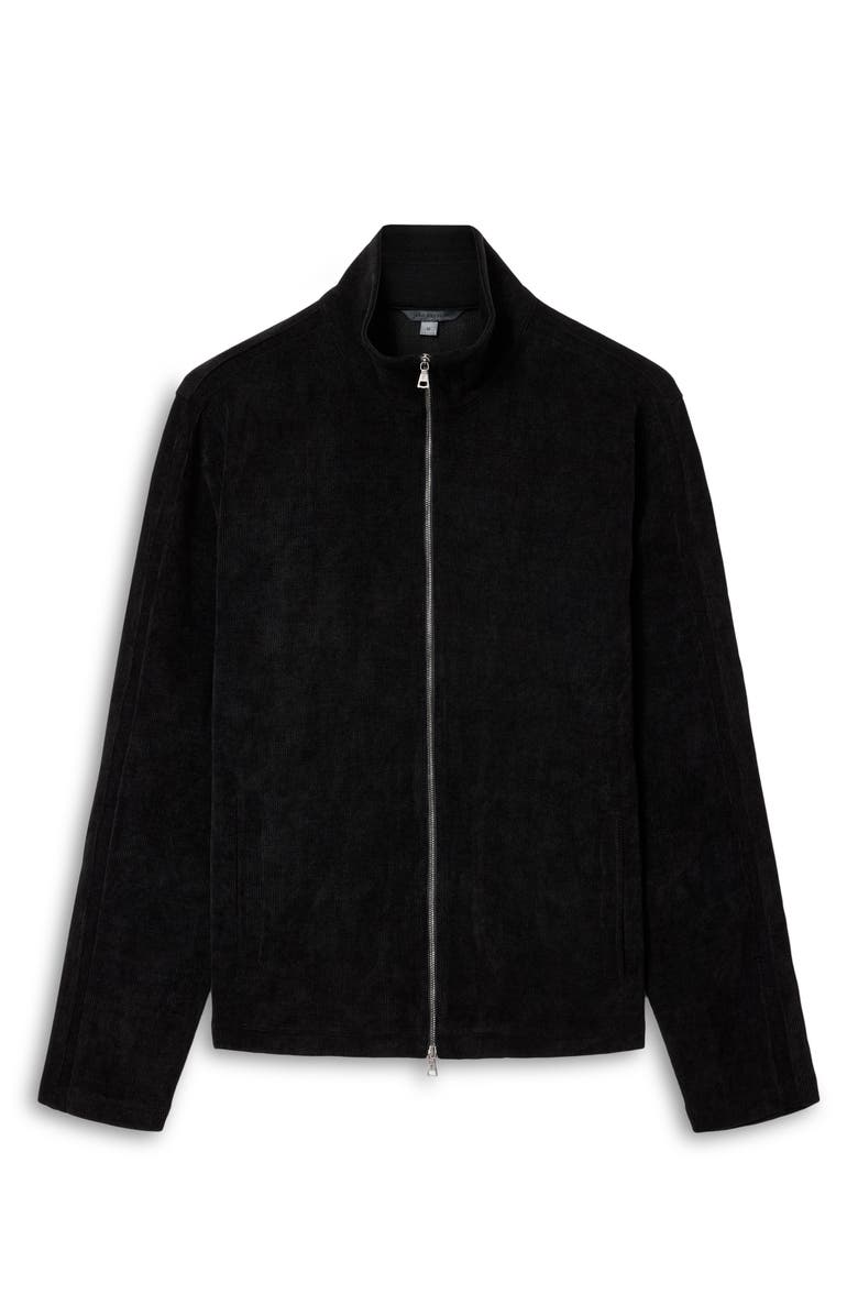 John Varvatos Cordeiro Regular Fit Zip Jacket, Main, color, Black
