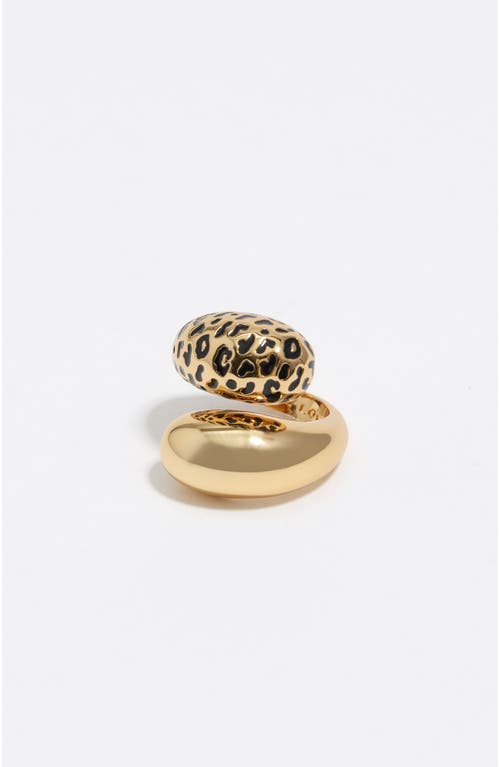 Bimba Y Lola Animal Print Ring In Purple