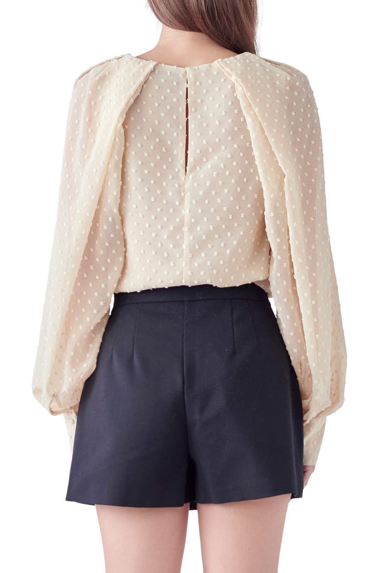 Swiss Dot Top, Alternate, color, CREAM